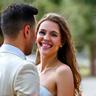 Pareja feliz en su boda